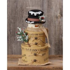 Country Primitive Welcome Winter & Snow Nesting Boxes Set of 3 Christmas New   183376213245